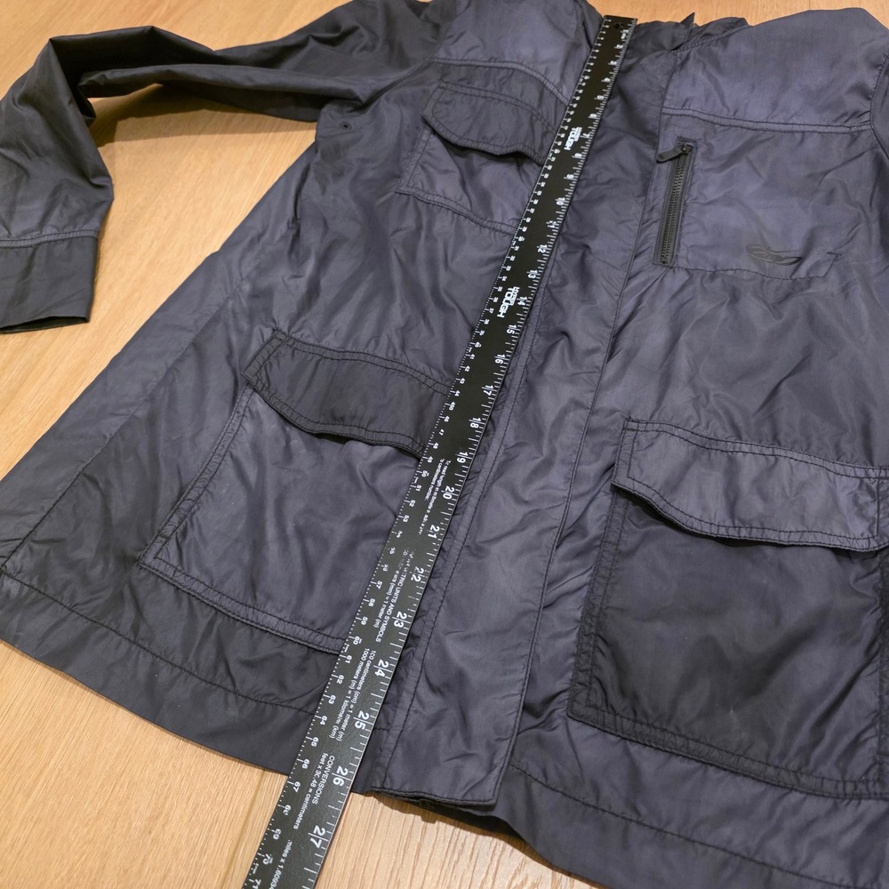 Nike 6.0 Mens Hooded Windbreaker Jacket Navy Blue Utility Cargo Pocket Small - Picture 6 of 13